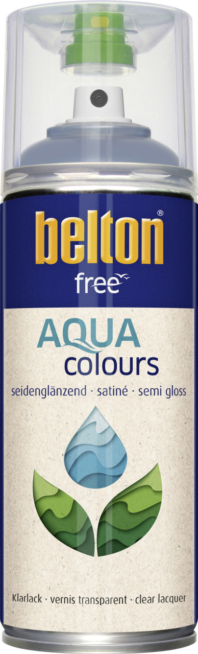 belton free Lackspray AQUAcolours 400 ml Klarlack seidenglanz