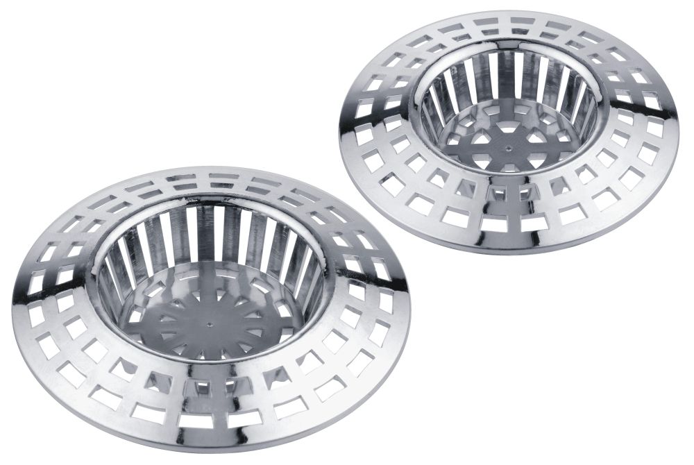 Cornat Haarsieb Kunststoff Set 2 Stück Ø 60 und 70 mm, für Ablaufventile