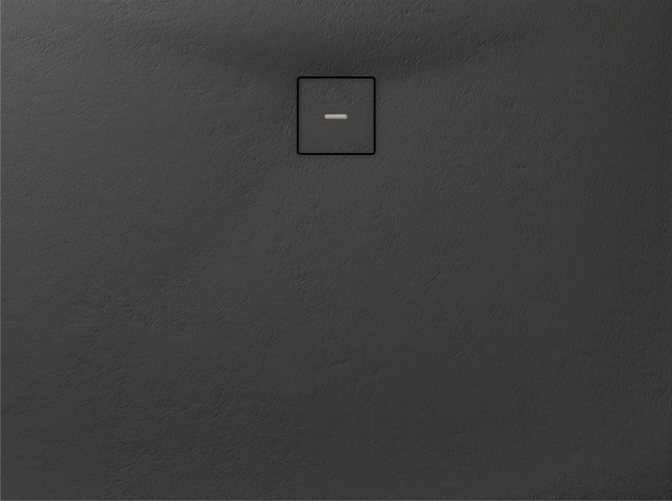 Breuer Duschwanne Modern Line Anthrazit Rechteck, 90x140 cm, Höhe: 3,5 cm