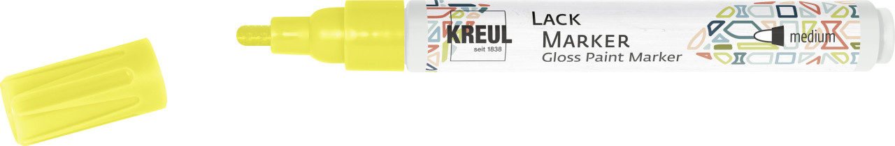 Kreul Lack Marker medium neon-gelb, 2-4 mm