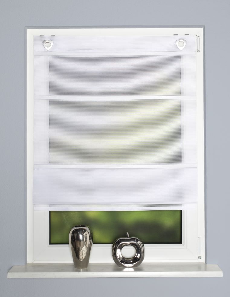 Home Wohnideen Raffrollo weiß 130 x 60 cm