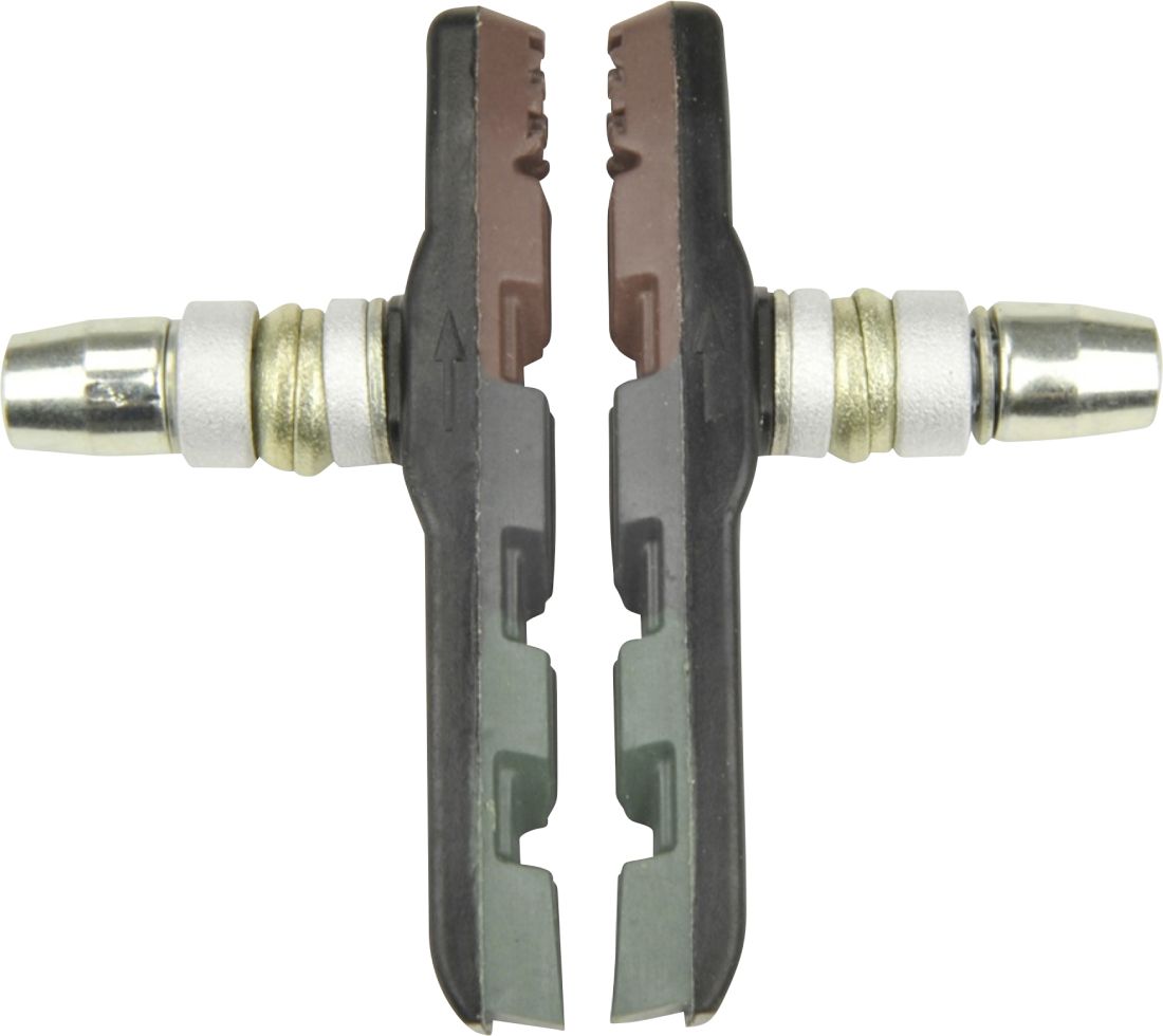 Fischer V-Brake Bremsschuhe schraubbar für Alu- und Stahlfelgen Allwetter