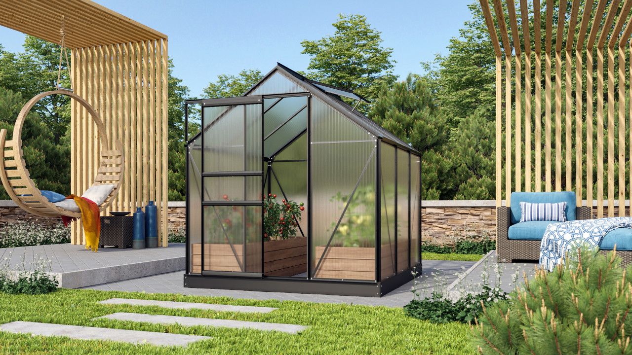 Vitavia Gewächshaus Venus 3800 192 x 192 cm 4 mm HPK