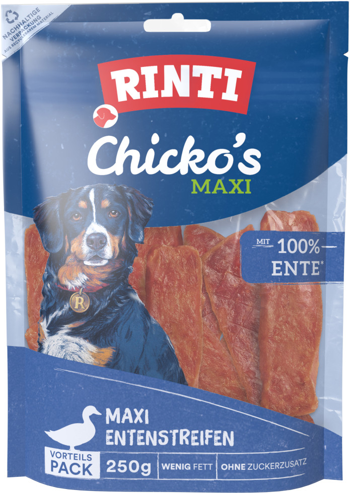 Rinti Chicko Maxi Hundesnack Ente Vorratspack 250 g