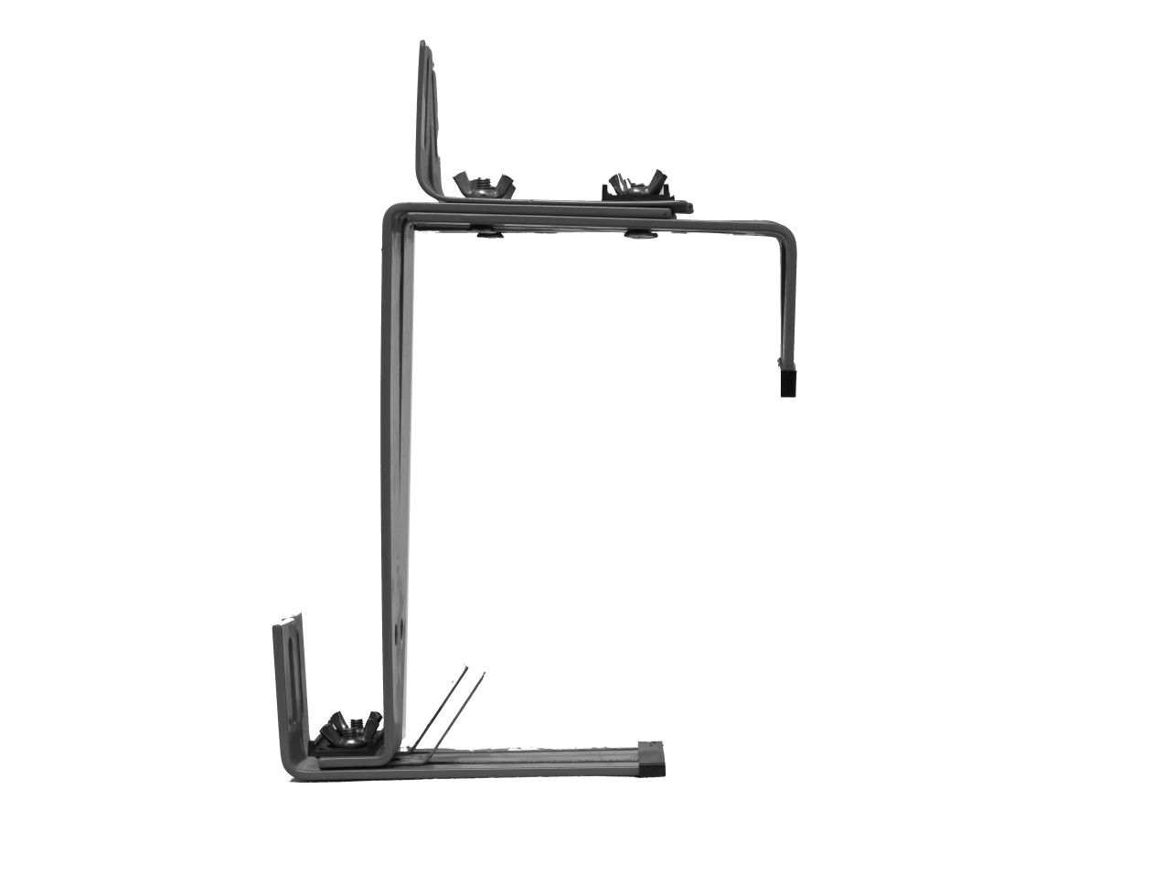 TrendLine Blumenkastenhalter anthrazit 3-fach verstellbar - 2 Stück