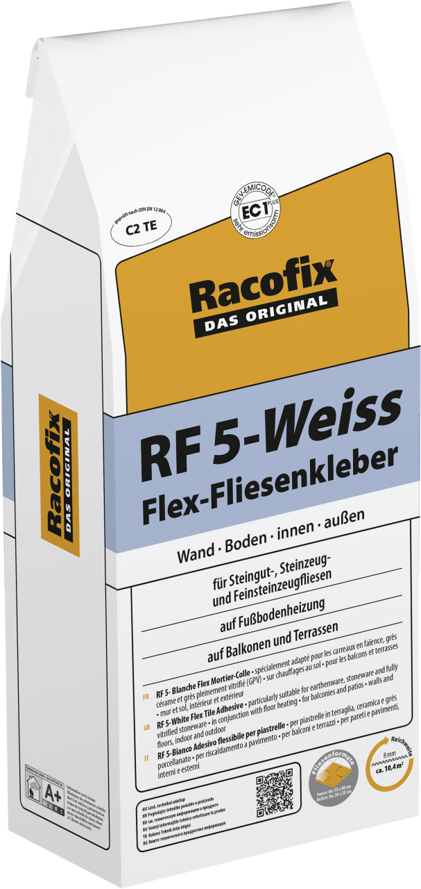 Racofix RF5 Weiß-Flex Fliesenkleber 5 kg
