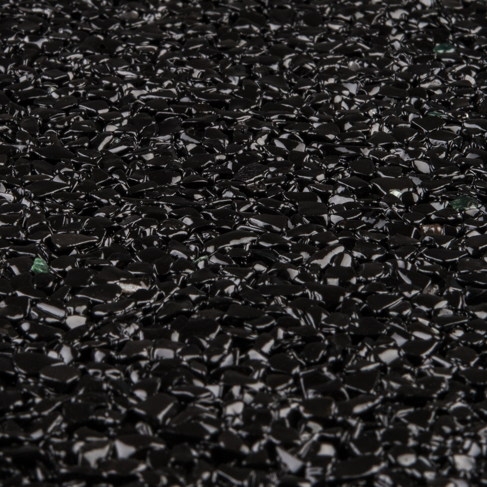 RAVELLO Steinteppich Boden Indoor Körnung Mittel Farbe schwarz 19 kg Set