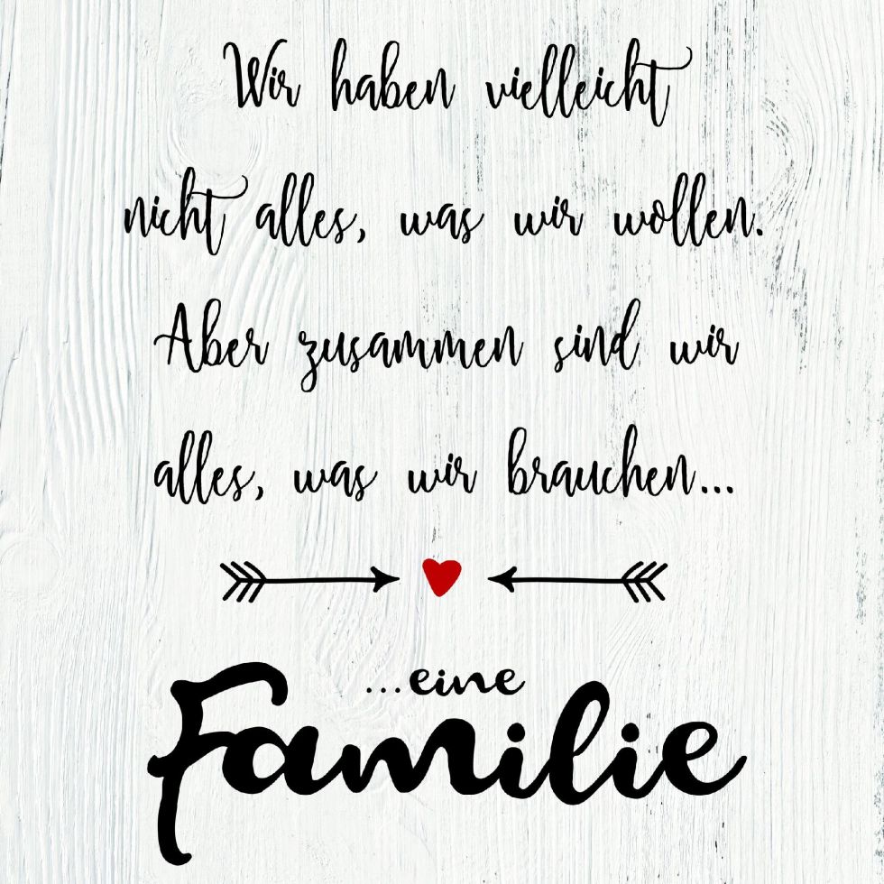 Deco-Block Bild - Familie 39 x 39 cm