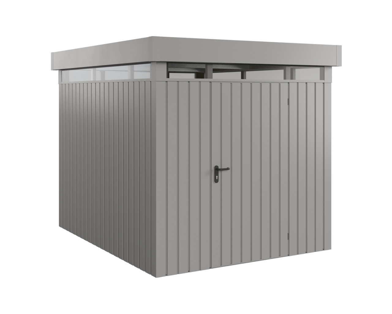 EcoStar Metallgerätehaus Euroline EFD6 LB graualuminium 214 x 262 cm 1-flg.