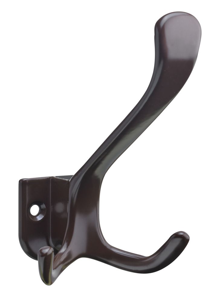 Hettich Hut- & Mantelhaken 10,8 x 6,6 x 9,8 cm weiß - 1 Stück
