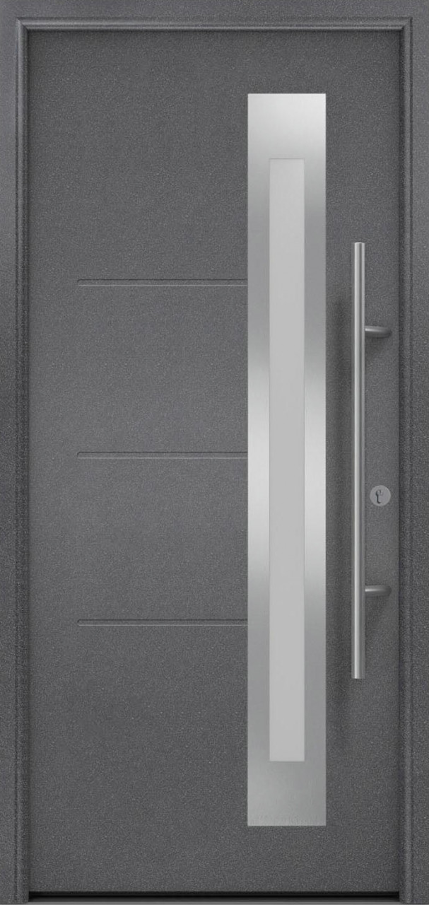 EcoStar Haustür ISOPRO Secur IPS 780S RC2 anthrazit metallic 110 x 210 cm