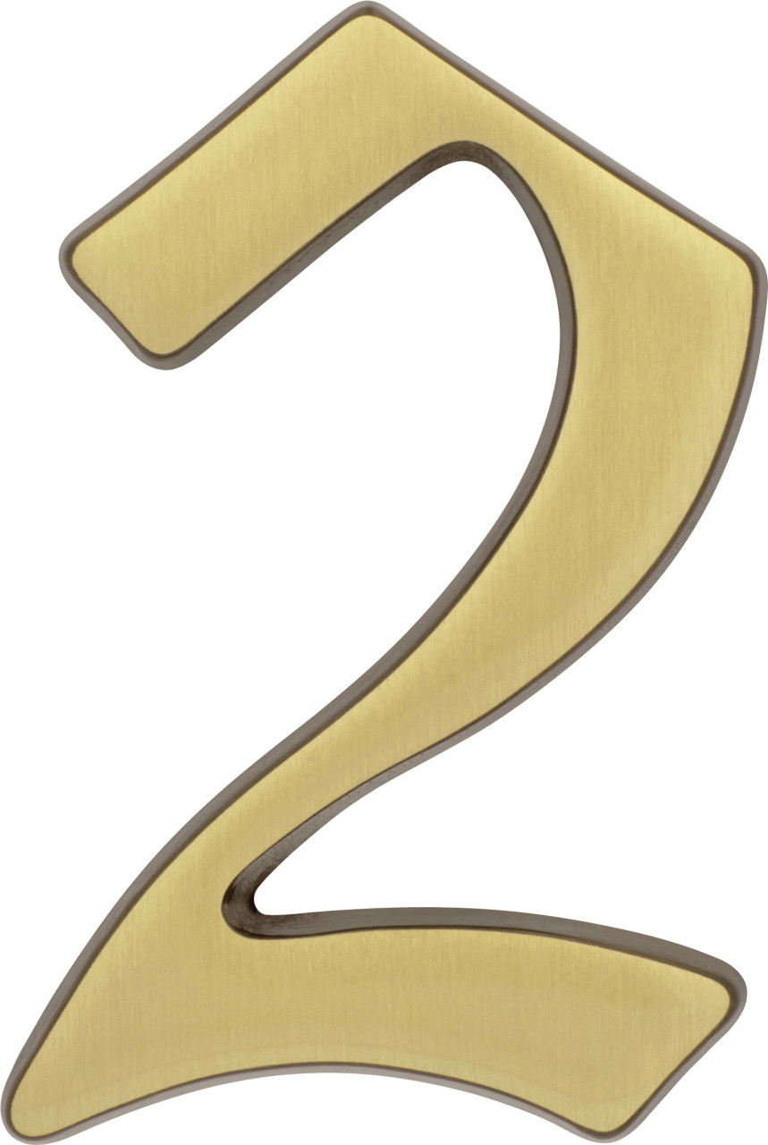 Alpertec Hausnummer 2 Bronze