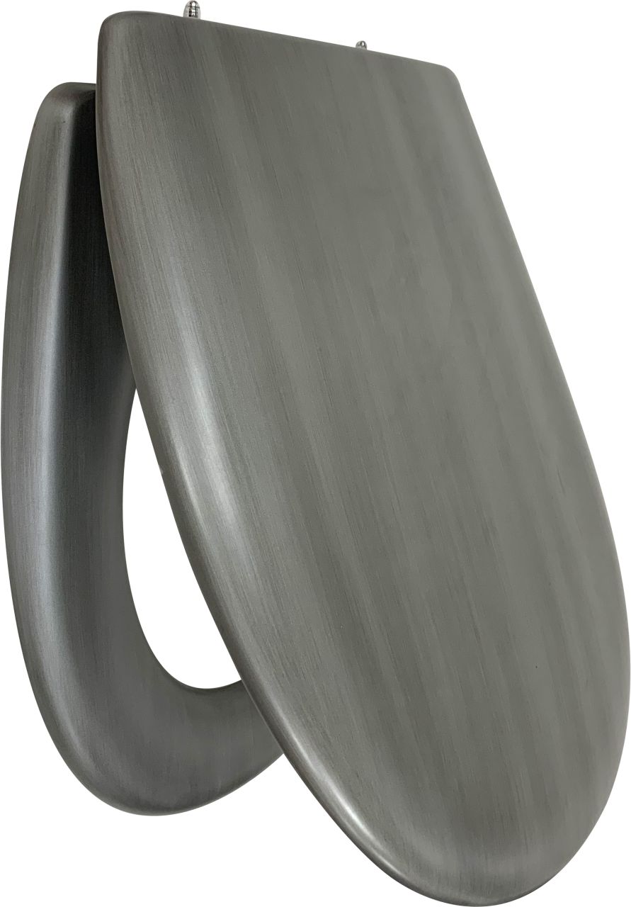 Primaster WC-Sitz mit Absenkautomatik Metallic grau