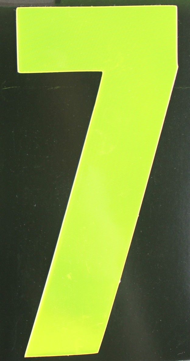 Conacord Reflektierende Klebezahl 7 gelb 170 mm