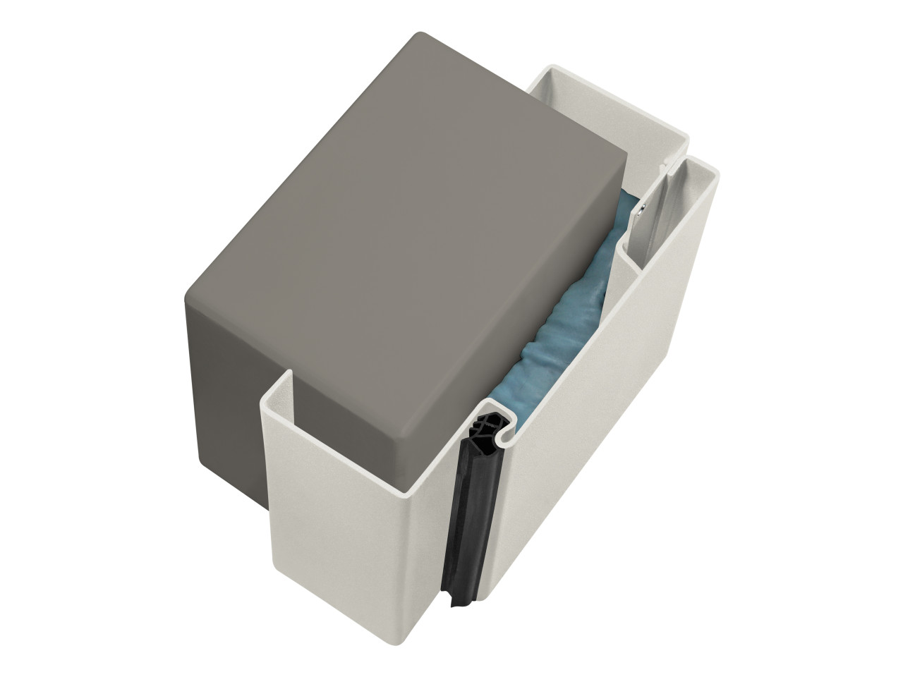 Hörmann Mauerwerkzarge Ständerwerkzarge 75 x 200 mm Links/Rechts lichtgrau