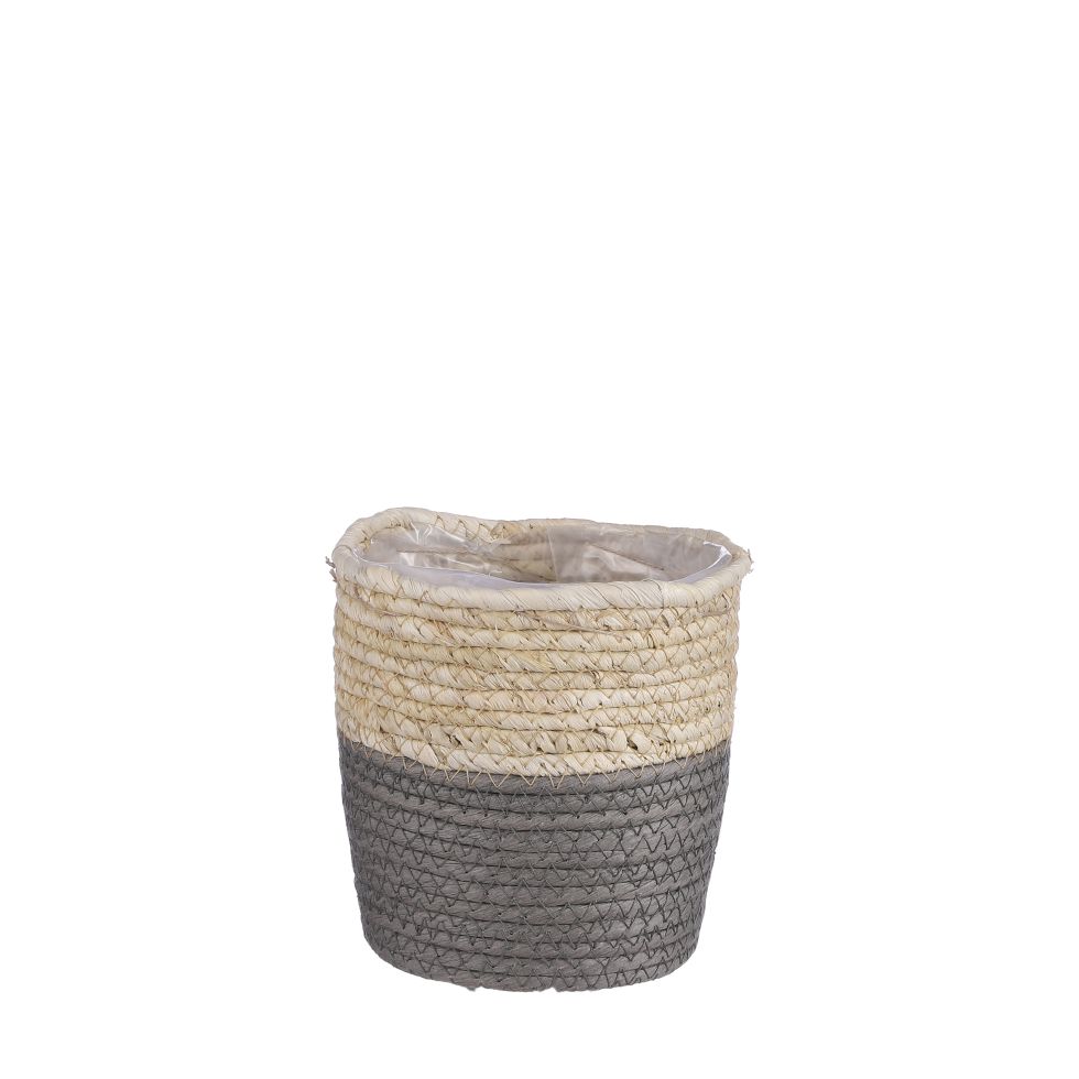 Mica Übertopf Korb Rachel Ø 14 x 14 cm grau