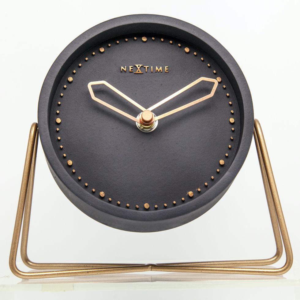 Nextime Tischuhr Cross Table 17,5 x 15,5 cm schwarz