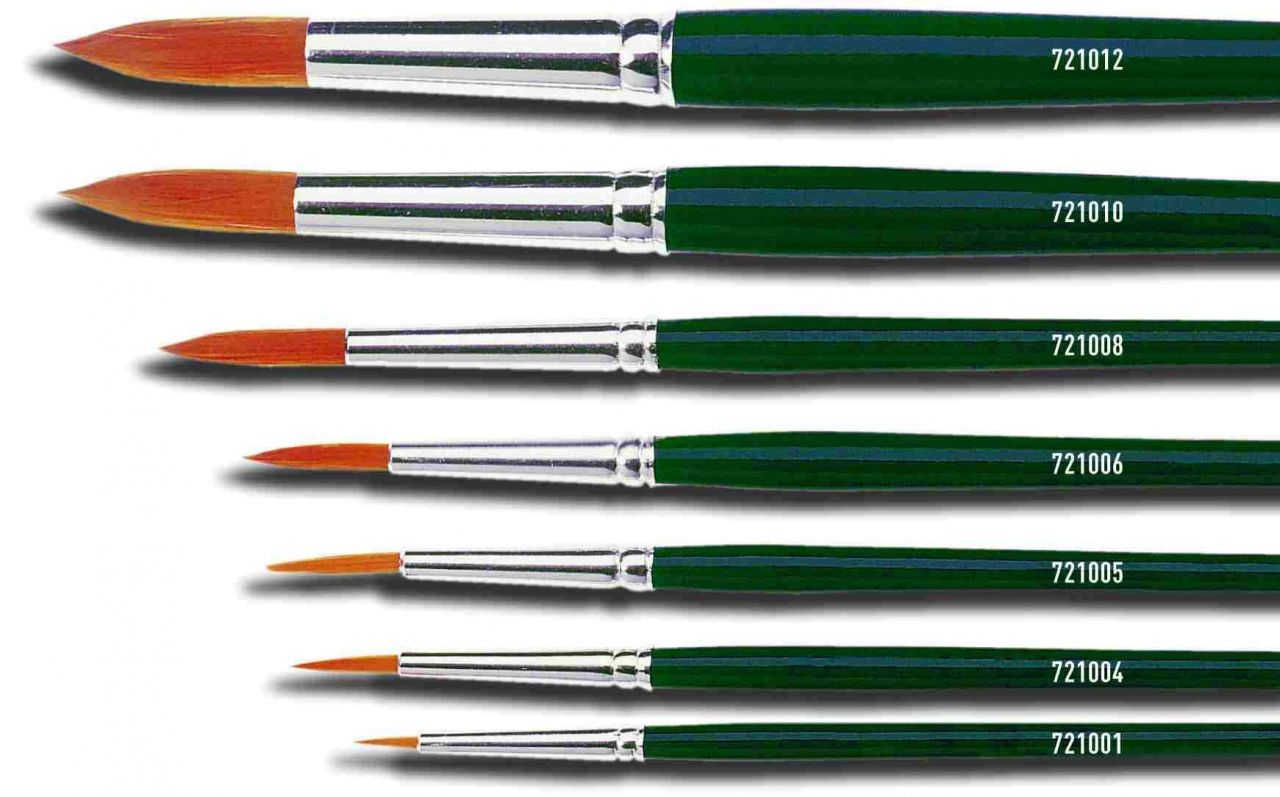 Kreul Pinsel Basic feines Nylon rund spitz Gr. 8