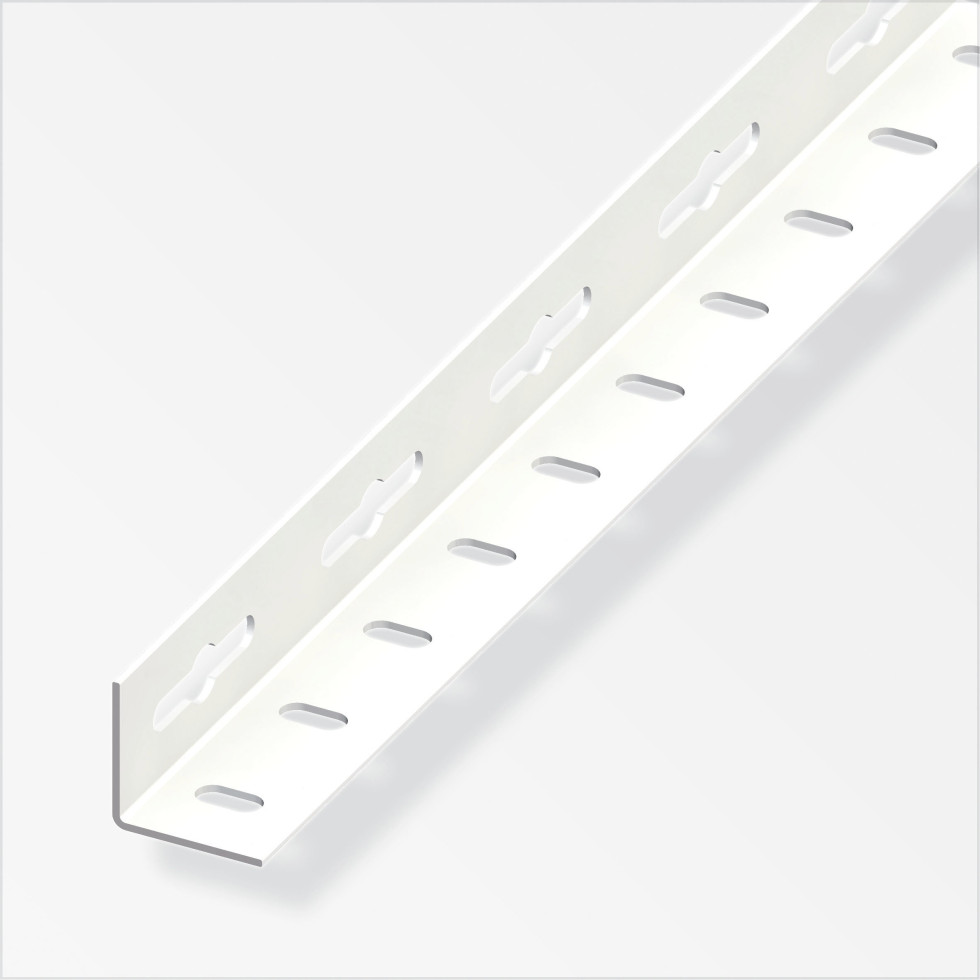 alfer Winkel 1 m, 23.5 x 23.5 mm Stahl beschichtet weiss