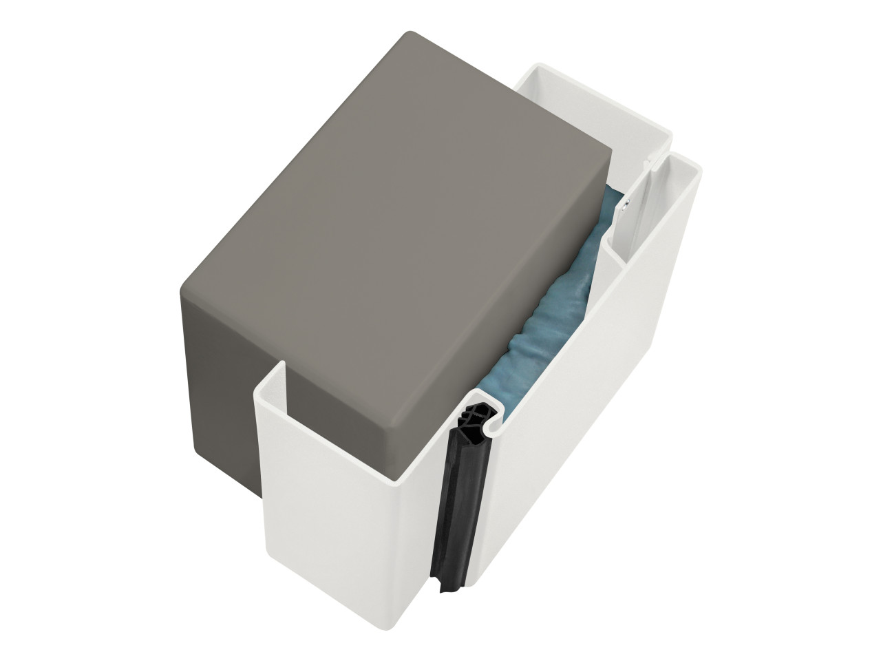 Hörmann Mauerwerkzarge Ständerwerkzarge 75 x 212,5 cm Rechts weiß