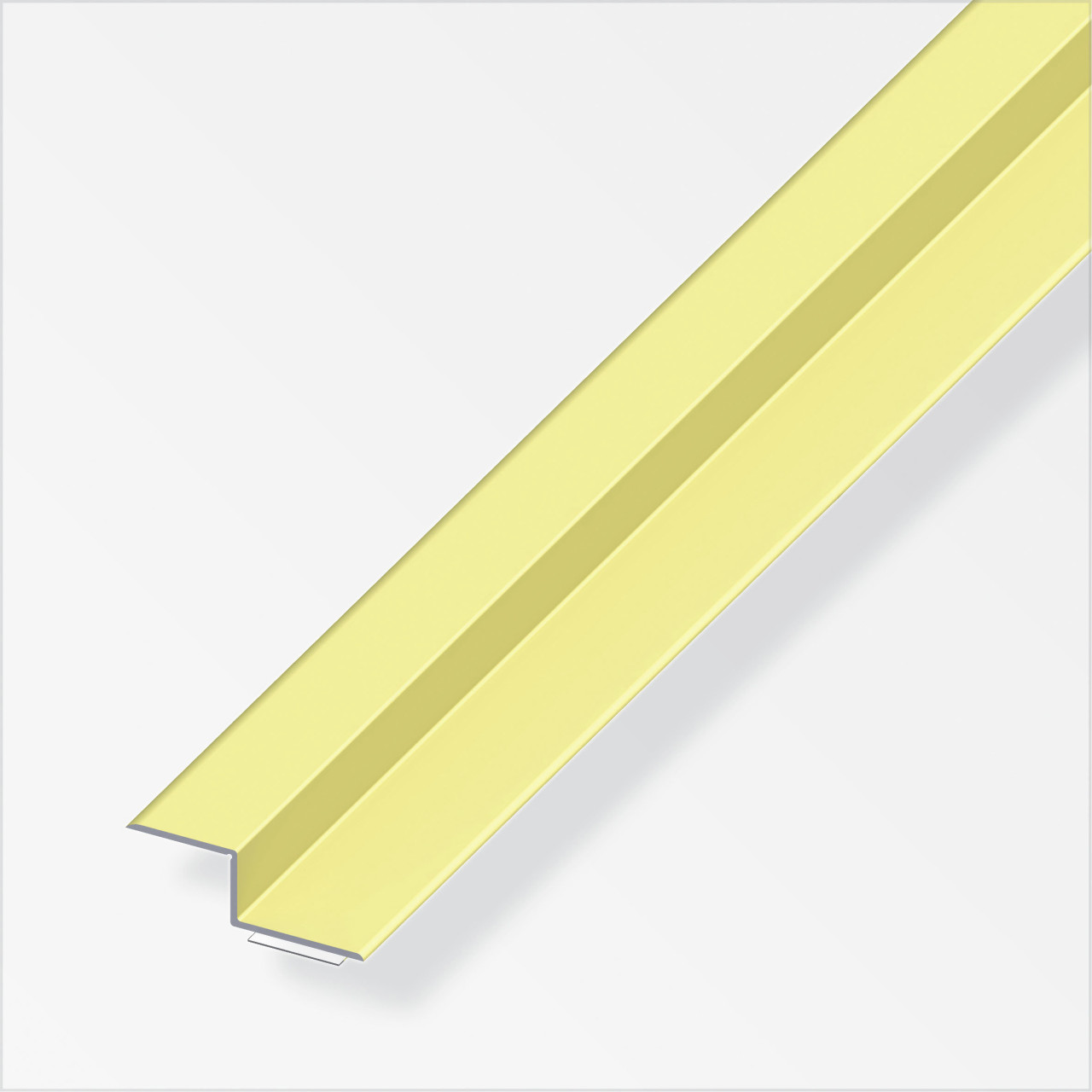 alfer Z-Abschluss-Profil 1 m, 15 x 20 x 9 mm Aluminium eloxiert messing