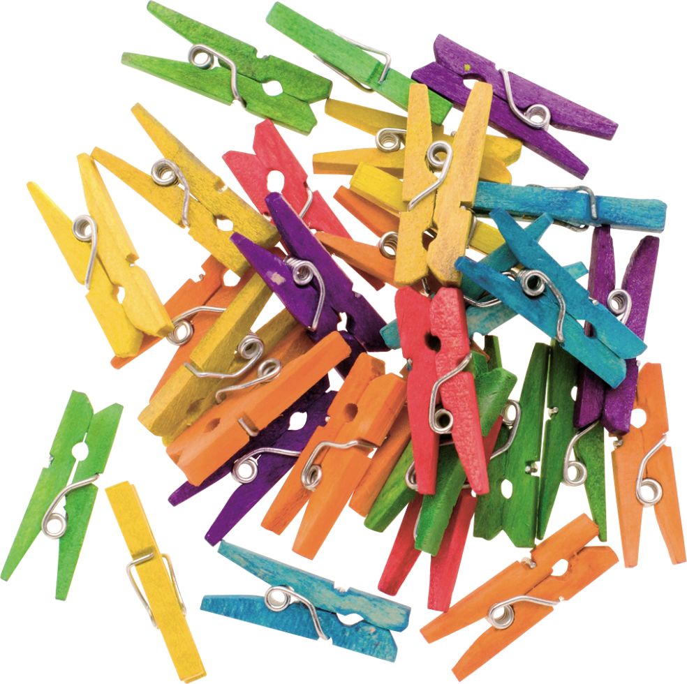 Glorex Wäscheklammern Holz 25 mm, 30 Stück