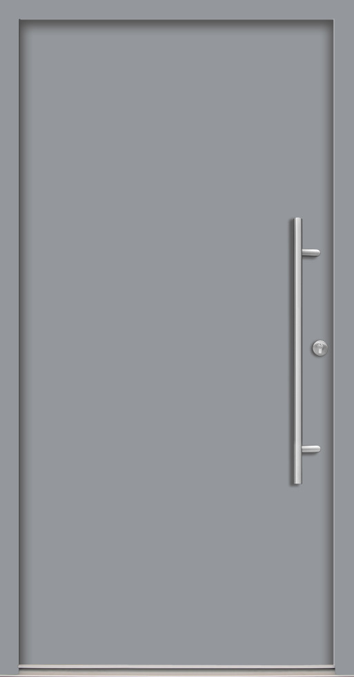 Splendoor Haustür Passivedoor Premium B05 Grau DIN Rechts 110 x 210 cm