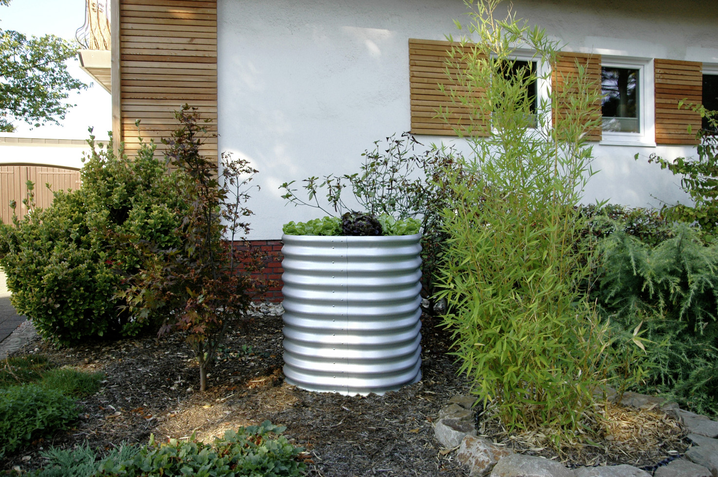 Vitavia Hochbeet Terra Rund 82 x 82 x 86 cm aluminium