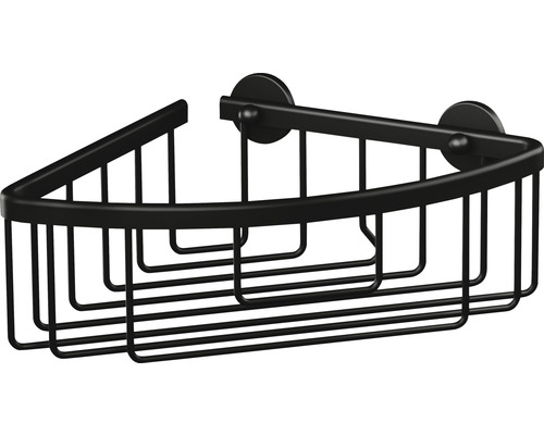 Tesa Eckduschkorb ALUXX einstöckig zum Kleben schwarz