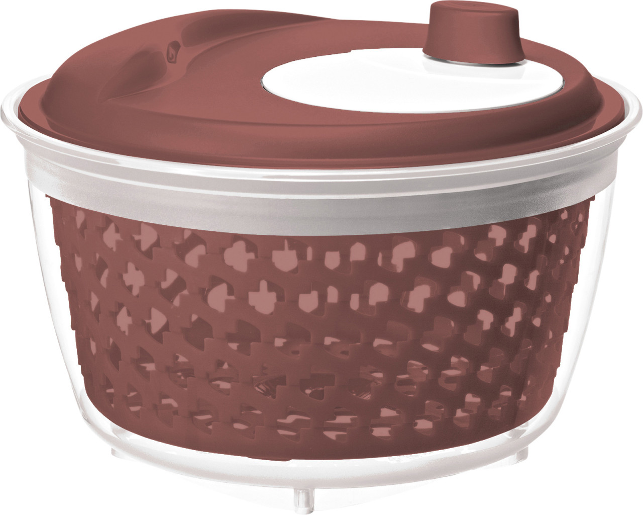 Rotho Salatschleuder FRESH 4,5 l, iron rot