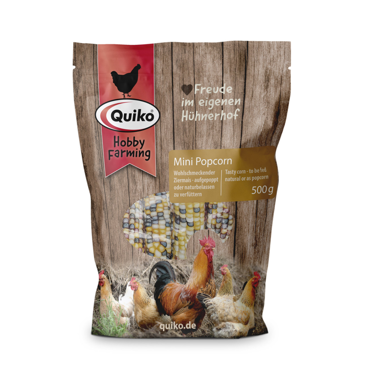 Quiko Hobbyfarming Mini Popcorn für Hühner und Geflügel 500 g