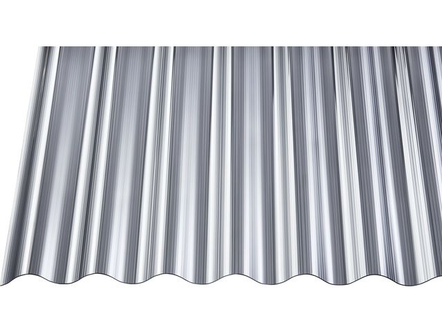 Gutta Polycarbonat-Wellplatte Sinus 76/18 350 x 90 cm 1,4 mm anthrazit