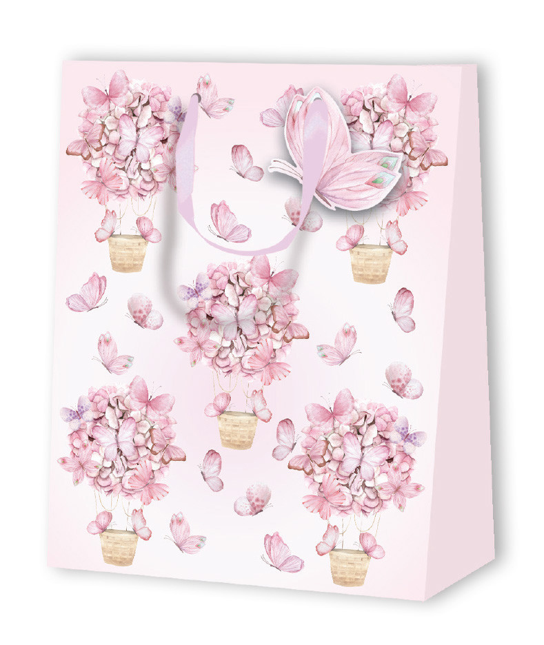 Duni Geschenktüte Dotsblue 23 cm