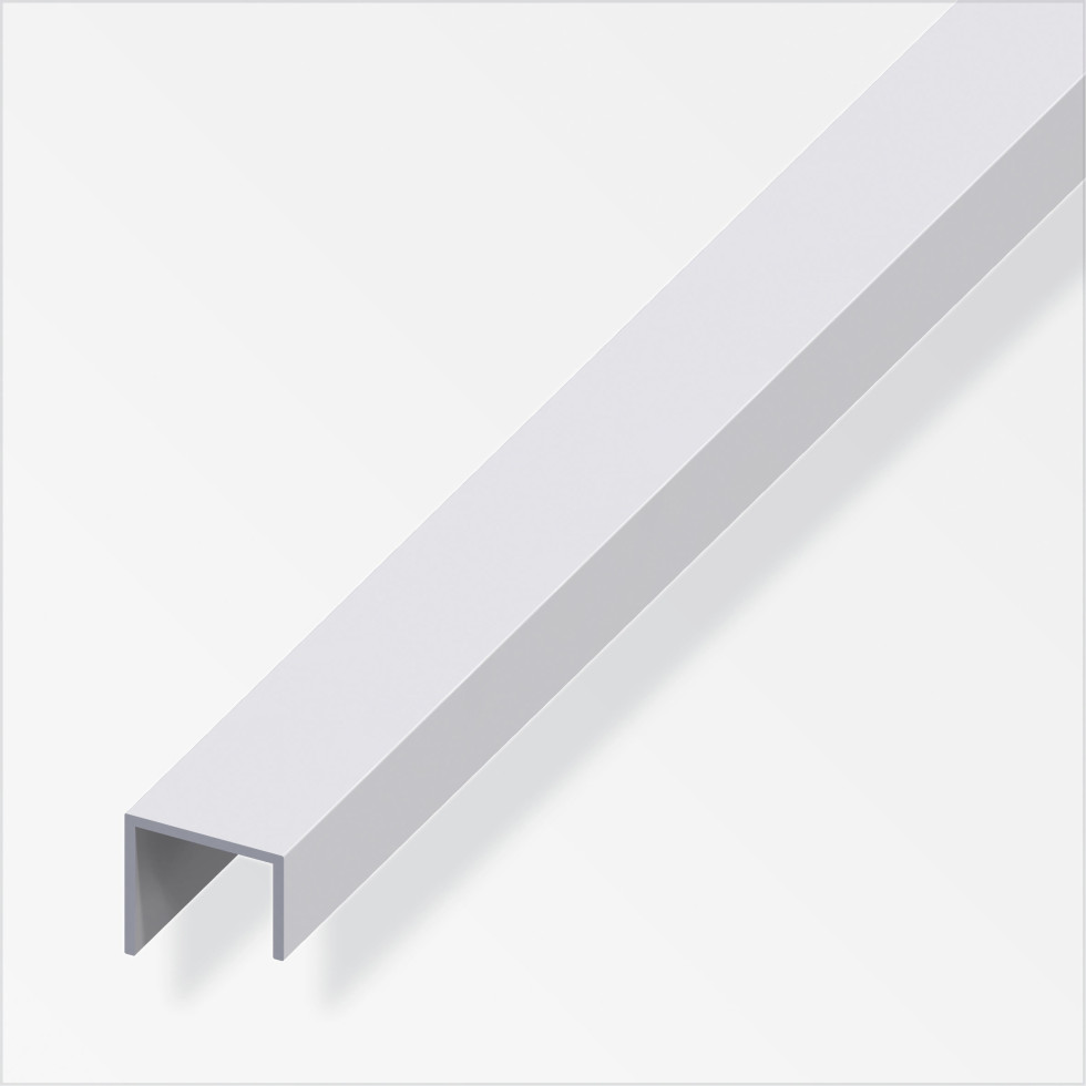 alfer Griff-Profil 2 m, 20 x 22 x 15 mm Aluminium eloxiert silber