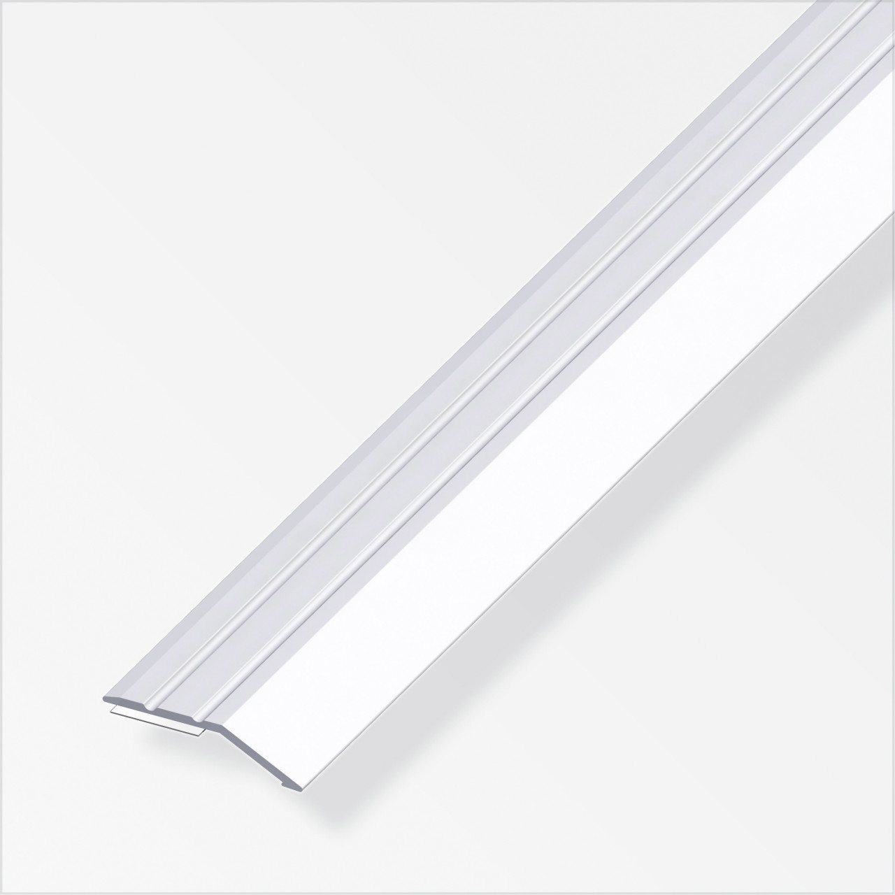 alfer Flachabschlussprofil 1 m, 30 x 5 mm Aluminium eloxiert silber