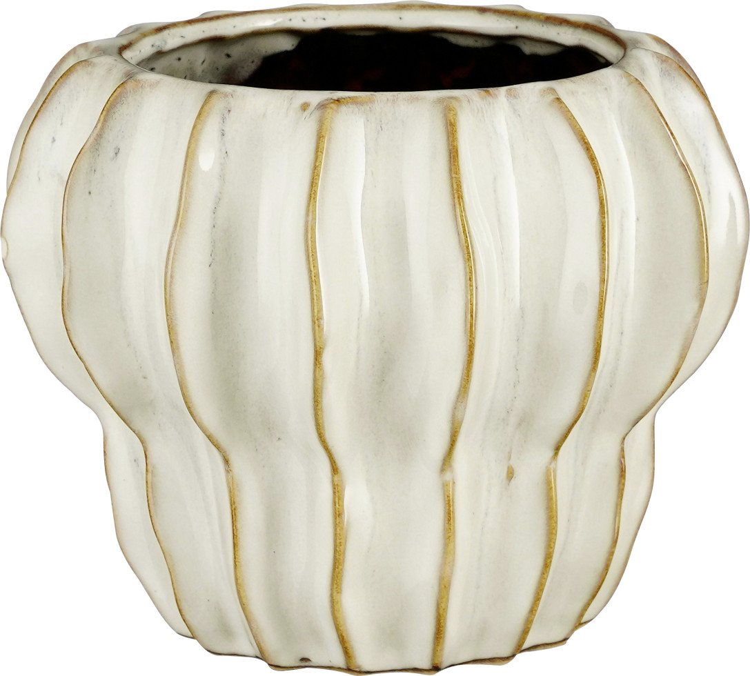 Mica Decorations Topf Altea ceramic 13,5 x 18 cm weiß