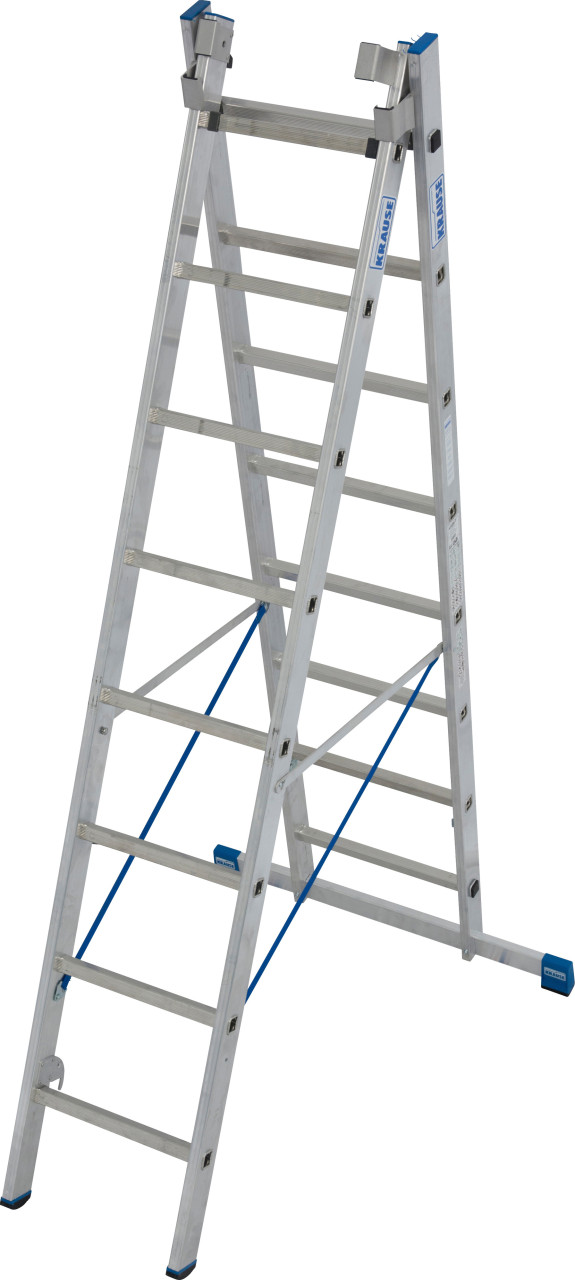 Krause Aluminium-Mehrzweckleiter STABILO mit Treppenfunktion 6,05 m