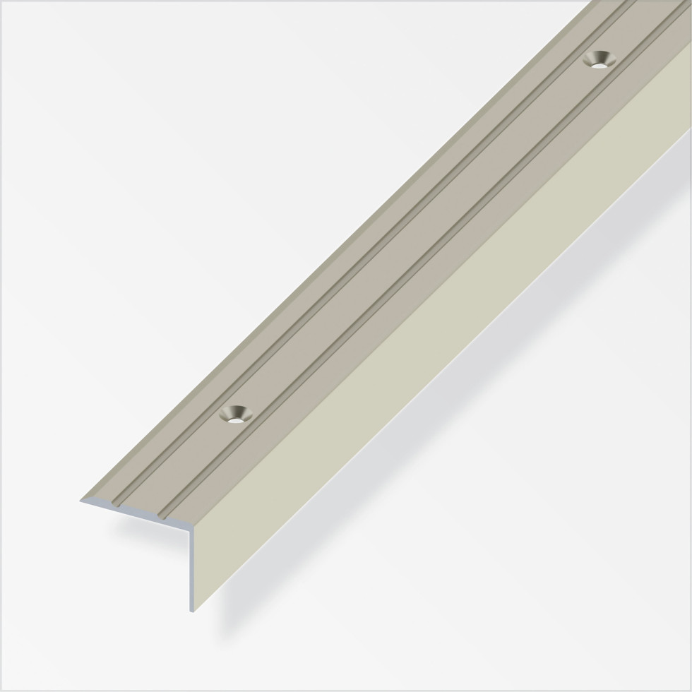 alfer Treppenprofil 1 m, 25 x 20 mm Aluminium eloxiert titan