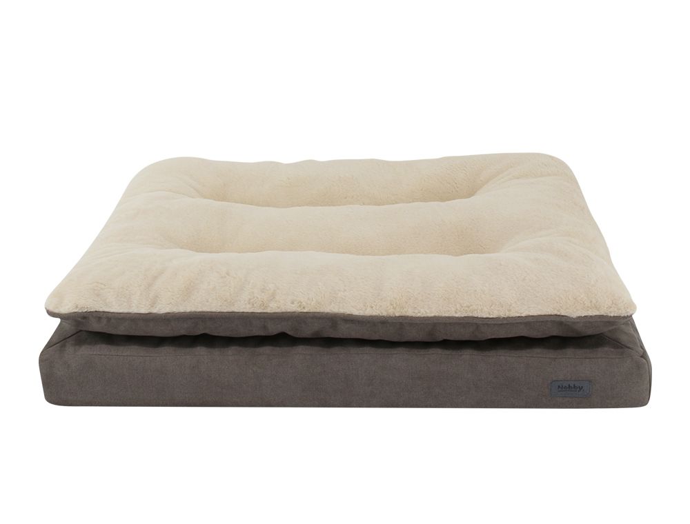Nobby Orthopädische Hundeliegematte Vara eckig braun/beige