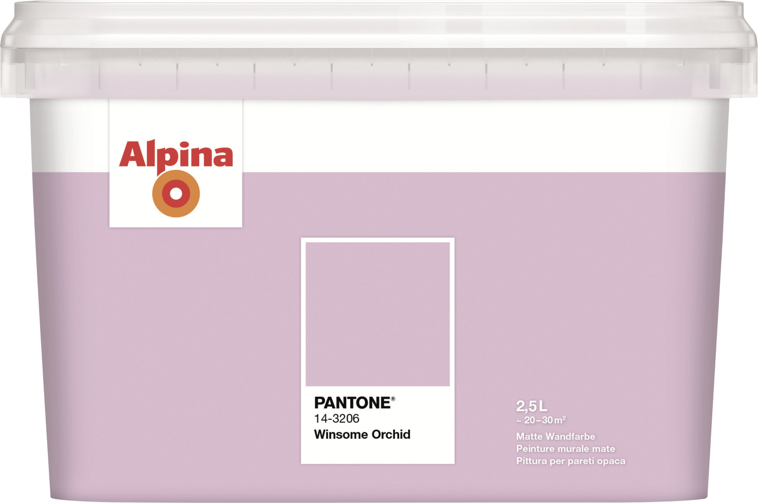 Alpina Wandfarbe Pantone matt winsome orchid 2,5 L