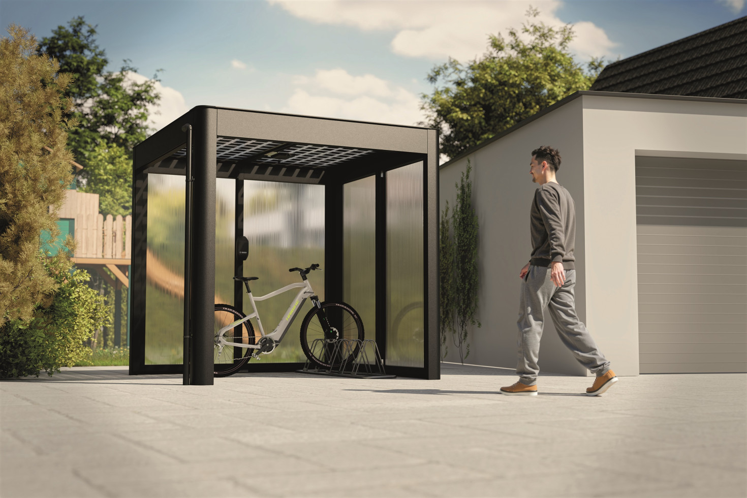 SunElements SunCover Gartenhaus Select 2.2 233 x 233 cm anthrazit-metallic