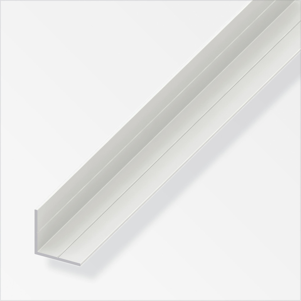 alfer Winkel 1 m, 29.5 x 29.5 mm PVC (Kunststoff) glatt weiss