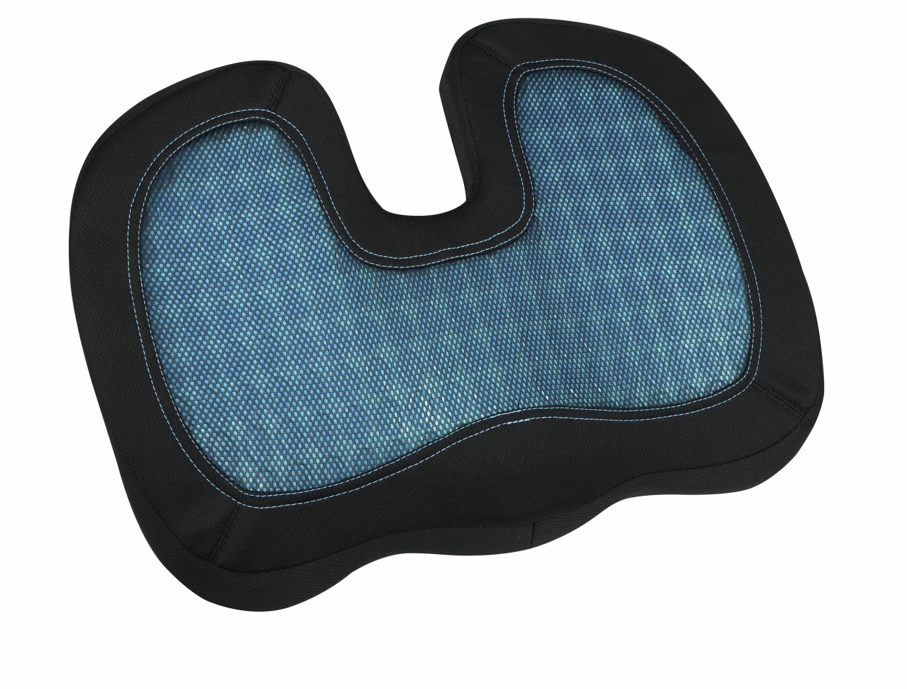 APA Sitzkissen mit Geleinlage schwarz/blau 45 x 37 cm