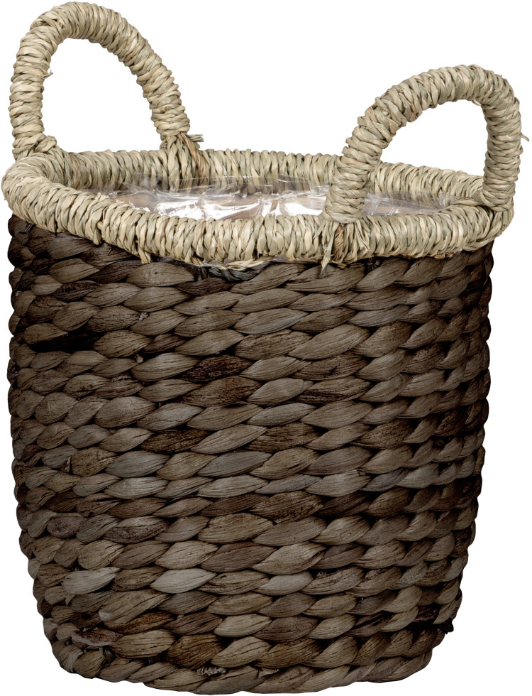 Scheurich Blumentopf Ø 34 cm Wasserhyazinte braun mit zwei Griffen