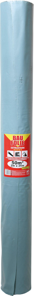 Jufol Baufolie Extrastark 0,1 mm 25 x 2 m = 50 m² transluzent
