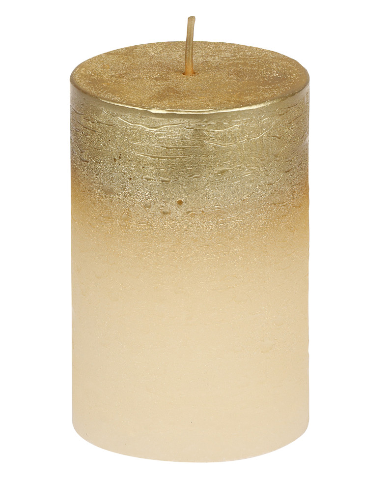 Steinhart Stumpenkerze Foggy Ø 6,8 x 10 cm champagner