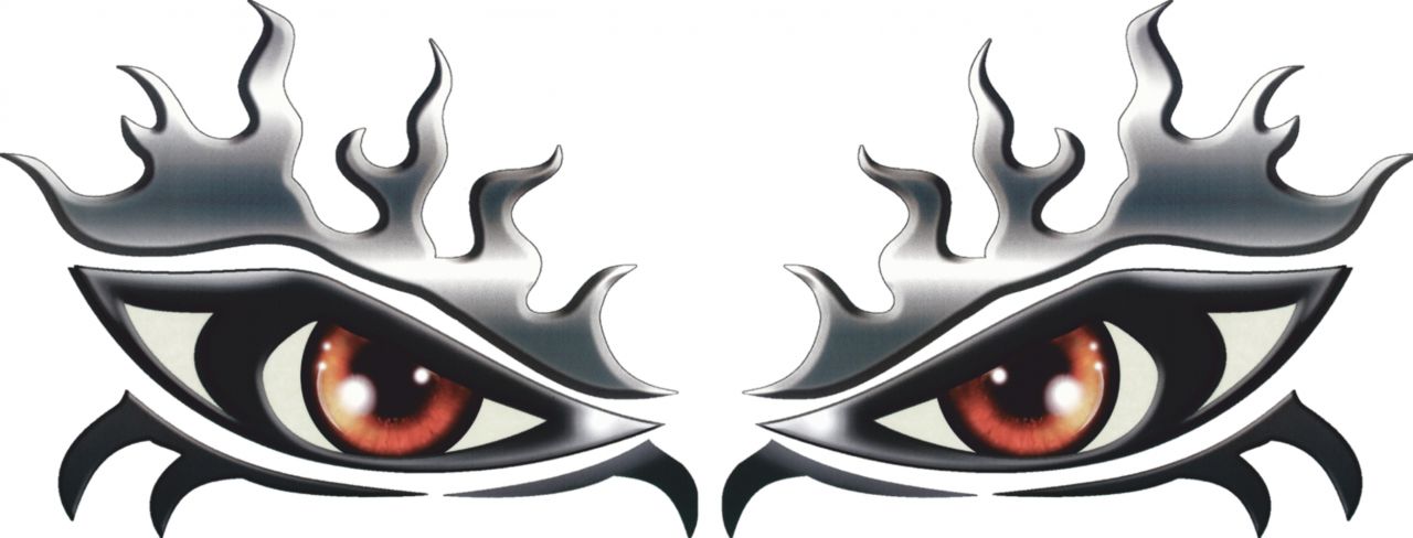 Hermann Schütz Aufkleber Fenster- und Car-Tattoo Augen metallic 2er-Set