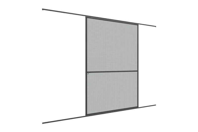 Primaster Fliegenschutz-Schiebetür 120 x 240 cm anthrazit/anthrazit kürzbar