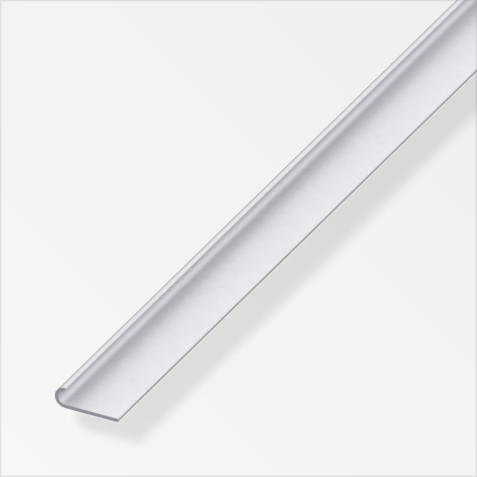 alfer Kantenschutzprofil Aluminium 1 m x 16 mm silber