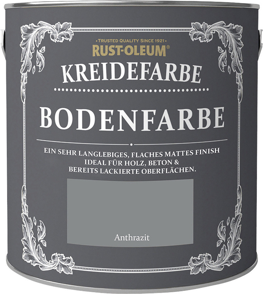 Rust-Oleum Kreidefarbe Bodenfarbe 2,5 L anthrazit